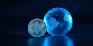 Cryptocurrency represented within the broader global financial markets